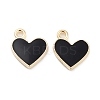 Light Gold Plated Alloy Enamel Charms ENAM-M219-06KCG-02-2