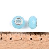 Imitation Jade Glass European Beads GPDL-N004-B14mm-B03-3