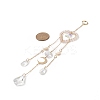 Glass Teardrop & Star Window Hanging Suncatchers HJEW-JM00905-01-3