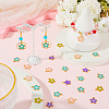 40Pcs Alloy Enamel Pendants ENAM-SC0005-51-4