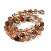 Natural Black Gold Rutilated Quartz Beads Strands GG-CBABD99-03A-3