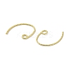 Rack Plating Brass Hoop Earrings Findings EJEW-R162-52G-2