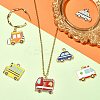 30Pcs 6 Styles Alloy Enamel Pendants ENAM-CJ0004-51-6