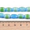 Handmade Millefiori Glass Oval Bead Strands LK-Z001-01B-03-3