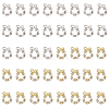 40Pcs 2 Colors Christmas Wreath Alloy Rhinestone Cabochons MRMJ-CA0001-49-8