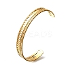 304 Stainless Steel Open Cuff Bangles for Women BJEW-Z083-02G-05-4