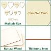 12Pcs 12 Style Wood Hoop Rings Macrame for DIY Craft Making DIY-WH0545-004-3