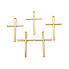 Tibetan Style Alloy Cross Large Pendants TIBEP-EAAA0100Y-AG-FF-1