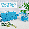 10 Yard Polyester Wavy Fringe Trim Ribbon SRIB-GF0001-38C-6