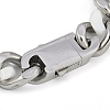 304 Stainless Steel Ceramics Cuban Link Chain Bracelets for Men BJEW-B102-02P-01-3