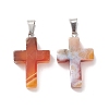 Natural Carnelian Pendants G-PW0006-02P-11-2