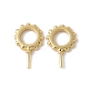 Brass Micro Pave Cubic Zirconia Peg Bails KK-D324-24G-1