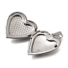 316 Stainless Steel Locket Pendants STAS-N0016-18A-P-2
