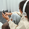 4Pcs 4 Styles Rubber Elastic Fiber Ponytail Hair Tie OHAR-DC0001-05-7