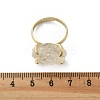 Natural Lemon Quartz Finger Rings RJEW-B122-01G-05-5