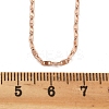 Brass Link Chain Necklaces for Women NJEW-D302-46RG-5