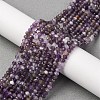 Faceted Natural Amethyst Beads Strands G-RM241221-N2-2