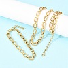 304 Stainless Steel Cable Chains Bracelet & Necklace Jewelry Sets SJEW-L199-04G-1