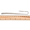 Oval Iron Stamping Blank Swan Neck Bookmark Findings AJEW-B032-01A-P-3