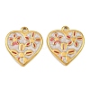 304 Stainless Steel with Enamel Pendants STAS-Z166-18G-04-1