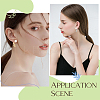 24Pcs 2 Colors 316 Surgical Stainless Steel Clip-on Earring Converters Findings STAS-SC0010-34B-6