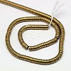 Electroplate Non-magnetic Synthetic Hematite Beads Strands G-J164B-4mm-07-2