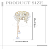 1Pc Zinc Alloy & Crystal Rhinestone & ABS Plastic Claw Hair Clips for Women Girls Thick Hair PHAR-LP0003-005-2