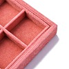 Removable Velvet Jewelry Organizer Display Trays for Earrings Necklaces Rings CON-R030-04B-2