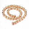 Electroplate Non-magnetic Synthetic Hematite Bead Strands G-Q465-28KC-2