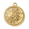 304 Stainless Steel Pendants STAS-L277-02A-G-1