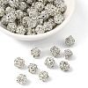 Brass Rhinestone Beads RB-A019-8mm-01S-1
