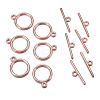 Tibetan Style Toggle Clasps TIBE-A12208-RG-NR-1