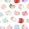 110Pcs 11 Colors Transparent Spray Paint Glass Beads GLAA-FS0002-15-2