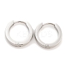 Tarnish Resistant Frosted 304 Stainless Steel Huggie Hoop Earrings for Women EJEW-C096-31B-P-2