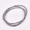Electroplate Non-magnetic Synthetic Hematite Beads Strands G-J169B-2mm-02-2