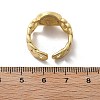 Brass Micro Pave Clear Cubic Zirconia Open Cuff Rings for Women RJEW-K289-02G-S-5