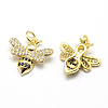 Brass Micro Pave Grade AAA Cubic Zirconia Charms X-ZIRC-P072-02G-NR-2