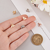 6Pcs 6 Styles Alloy Bee Watch Band Studs FIND-GO0003-57-3