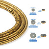 3 Strands 3 Styles Electroplate Non-magnetic Synthetic Hematite Beads Strands G-CW0001-09-3