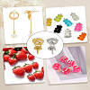 4Pcs 2 Colors Brass with Cubic Zirconia Peg Bails KK-LP0004-51-3
