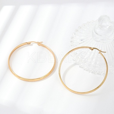 201 Stainless Steel Hoop Earrings LS-EJEW-Q026-17G-D-1