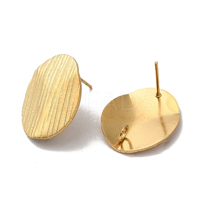 Ion Plating(IP) 304 Stainless Steel Stud Earrings Findings STAS-B041-07G-1