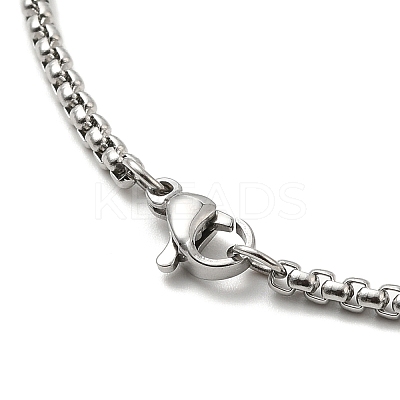Halloween Theme Skeleton Alloy Pendant Necklaces with Box Chains LS-NJEW-F319-01P-1