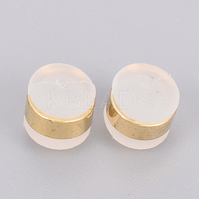 Brass Rubber Ear Nuts LS-KK-T025-41G-1