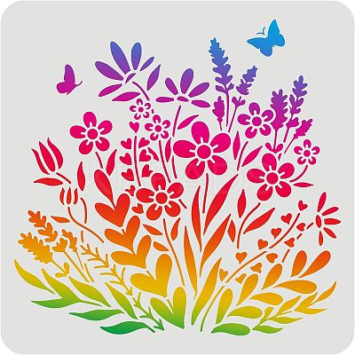 Plastic Reusable Drawing Painting Stencils Templates DIY-WH0172-465-1