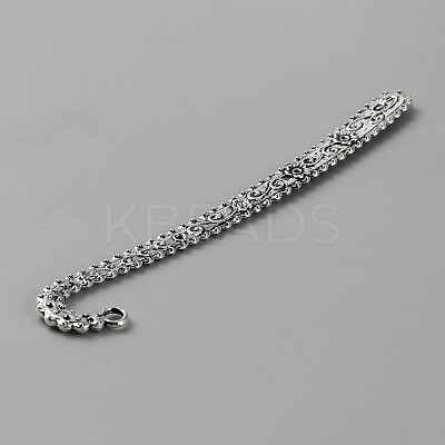 Tibetan Style Alloy Bookmark Findings with Holes FIND-WH0260-01G-AS-1
