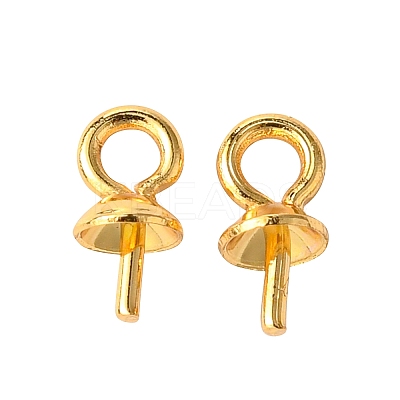 PVD Vacuum Plating 304 Stainless Steel Cup Pearl Peg Bails Pin Pendants LS-STAS-I120-56-G-1