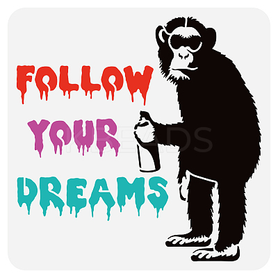 PET Hollow Out Drawing Painting Stencils DIY-WH0391-0902-1