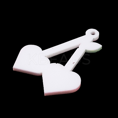 Opaque Resin Pendants RESI-P029-01B-1