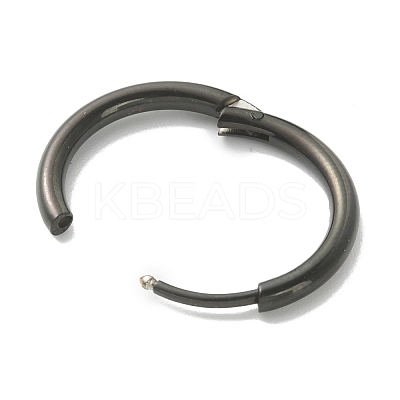 316L Surgical Stainless Steel Huggie Hoop Earrings for Girl Women EJEW-TAC0011-11C-B-1